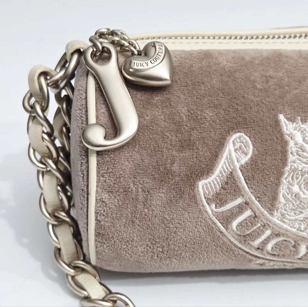 RARE VINTAGE Y2K JUICY COUTURE BARREL SHOULDER BAG WITH SCOTTIE DOGS - Picture 5 of 11